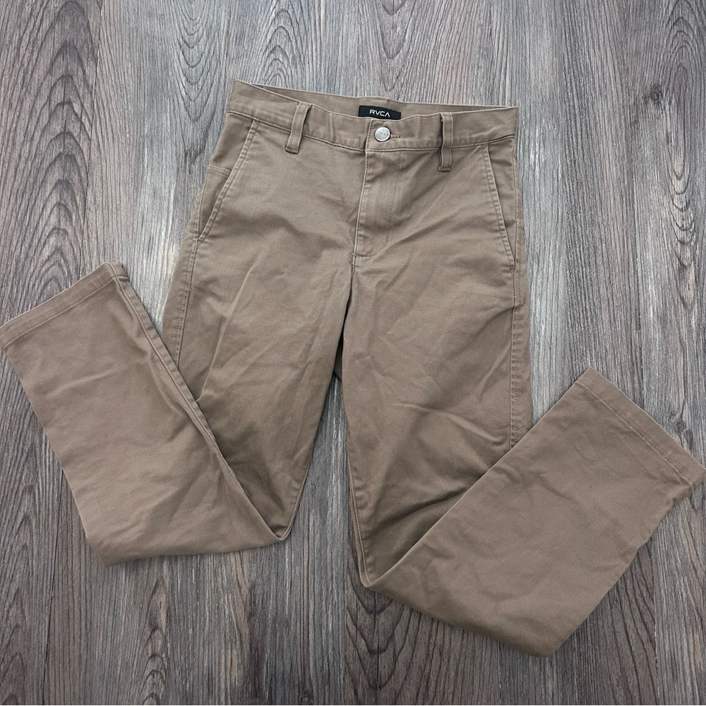RVCA boys weekend fit khaki pants size 25